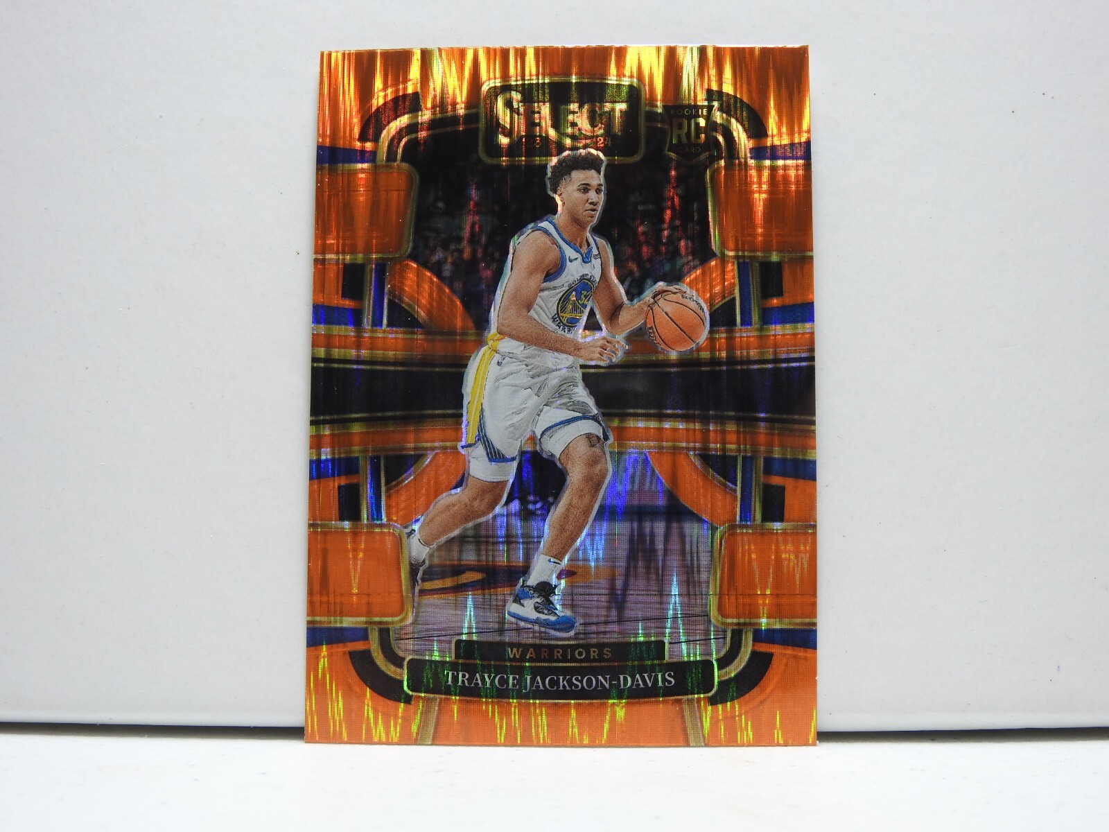 2023-24 Panini Select Trayce Jackson-Davis RC Orange Flash #84 Warriors