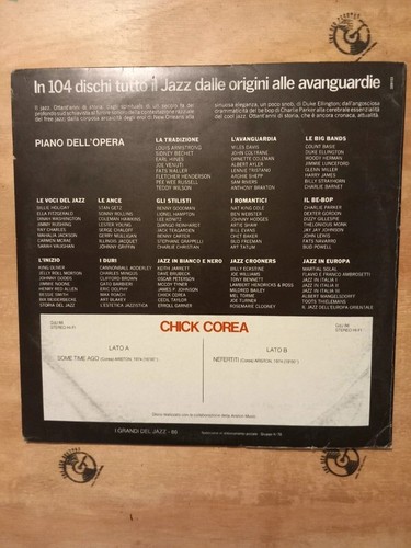 Chick Corea I Grandi Del Jazz – 86 Vinyl, LP, Album Italy GdJ 86 - Foto 3 di 5