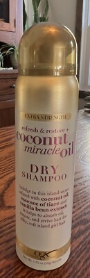 OGX Extra Strength Coconut Miracle Oil Dry Shampoo Refresh & Restore 1.75 Travel