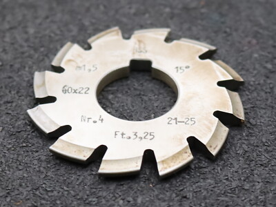 DOLD Zahnformfräser m= 1,5mm No. 4 für Z= 21-25 EGW 15° gear profile cutter