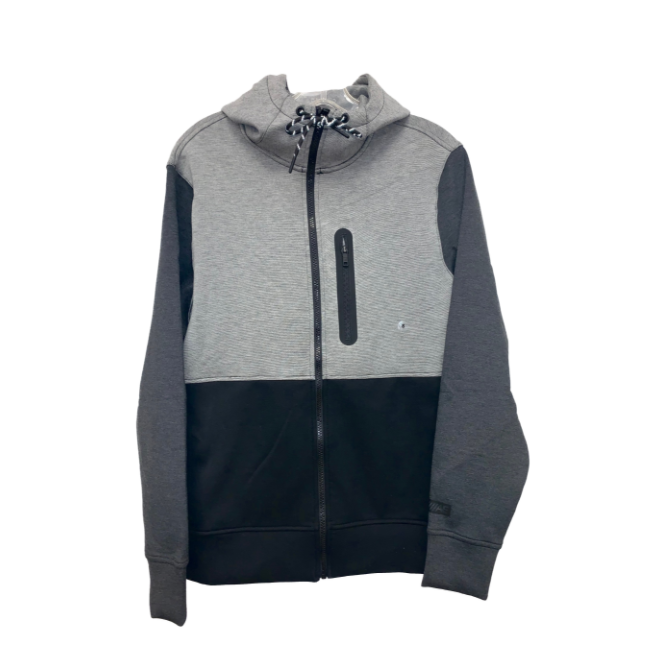 American Eagle Men's Zip-Up Hoodie Heather Gray Sweatshirt, L