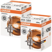 2 x OSRAM H4 472 12V 60/55W HALOGEN HEADLIGHTS FOG LIGHT CAR BULB ORIGINAL PARTS