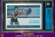 2019-20 Panini Contenders Draft Contenders #21 Brandon Clarke RC PLATINUM 1/1