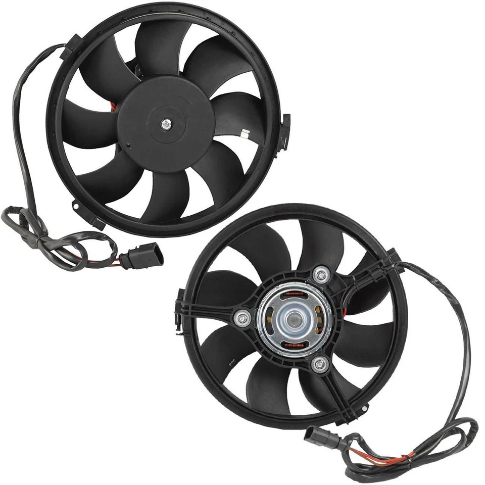 Novo ventilador de refrigeração de radiador elétrico auxiliar compatível com VW Passat 01-05 Audi A6 99-00 - Imagem 3 de 4