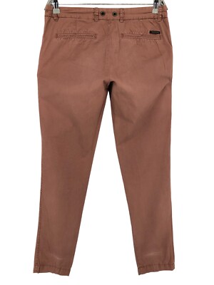 Pantalon Chino Femme Maison Scotch - Taille W30/L32 - Coton Orange/rose - Occasion TB