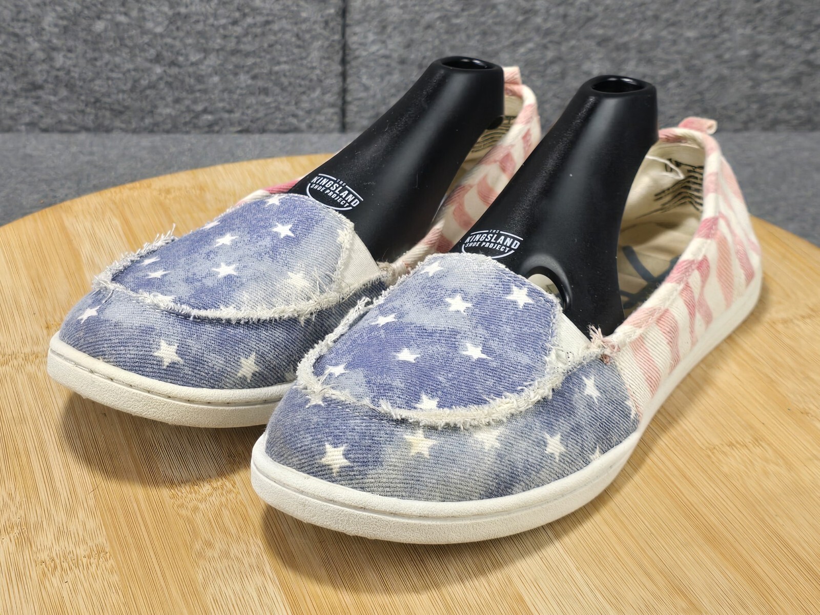 Aeropostale Stars and Stripes Canvas Loafers Women's Size 9 Shoes American Flag