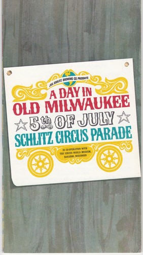 Vintage Circus Ephemera - 1965 Schlitz Circus Parade Advertising Program Booklet - 第 1/5 張圖片