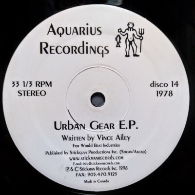 Vince Ailey - Urban Gear E.P. (12'', EP) (Very Good Plus (VG+)) - 660592719