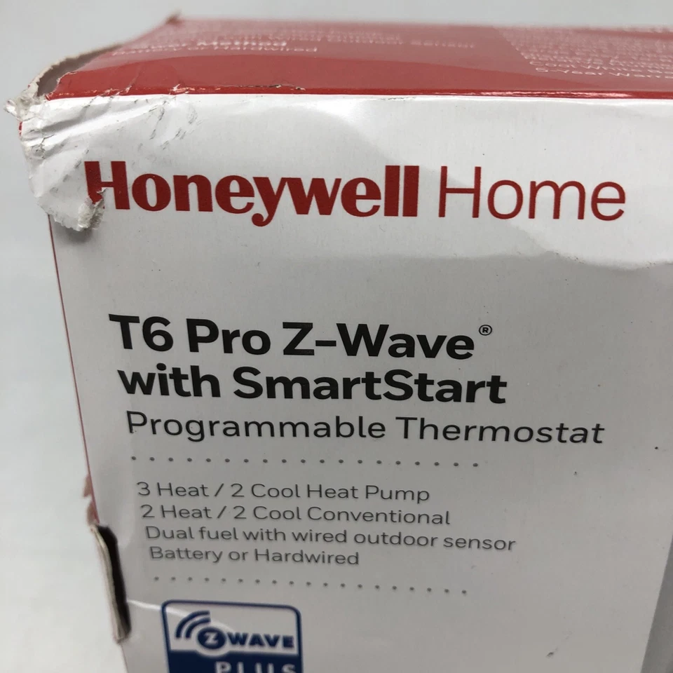 Honeywell T6 Pro Z-Wave with SmartStart Programmable Thermostat TH6320ZW2007 - Image 2 of 4
