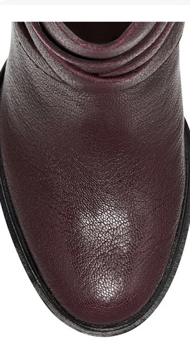 Vince Camuto Womens Elisen Buckle Lug Sole Booties 8M Elderberry - Slightly Used - Picture 2 of 5
