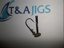 10 Weedless 3/4oz Flipping Barbed Jig Heads  JIGS *COLOR CHOICE* BLK NKLJ-HOOK