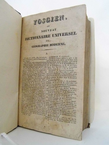 SELTENES GEOGRAPHISCHES WÖRTERBUCH DER VOGESEN 1830 SCHÖNER ZUSTAND GEBUNDEN GOLDENER TITEL - Bild 6 von 12