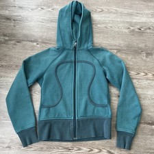 Lululemon Scuba Hoodie Womens 6 Blue Full Zip Fleece