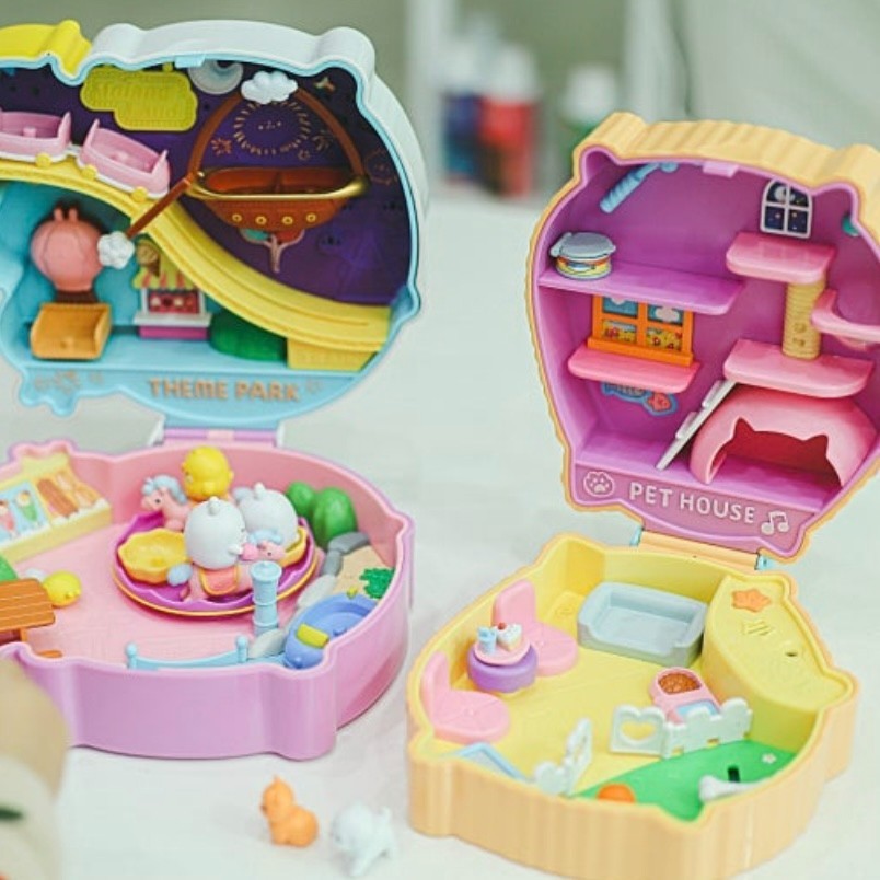 Molang Pact Pet House Figure Melody Role Play Set Korean Genuine
