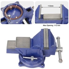 4" Heavy Duty Work Bench Vice Engineer Jaw Swivel Base Workshop Vise Clamp