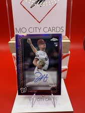DJ Herz 2025 Topps Chrome Rookie True Purple Refractor /250 RC Auto Nationals
