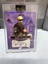 ROBBY SNELLING Auto 4/4 2024 Wild Card 5 Card Stacked Deck Purple King of Clubs