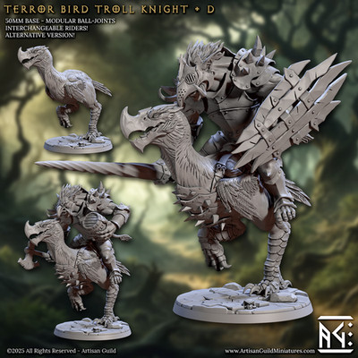 Trollritter - Schreckensvogel beritten - Handwerkergilde - Dungeons and Dragons