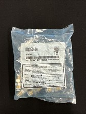 SMC KQ2E04-00 Bulkhead Union Fitting 4mm x 4mm Push-to-Connect - 10 Pack - NEW