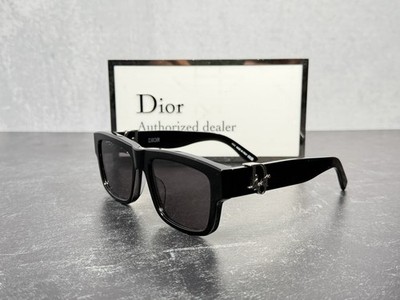 CHRISTIAN DIOR DIOROBLIQUE S3F SUNGLASSES 10A0 BLACK w/GRAY LENS! SHIPS TODAY!