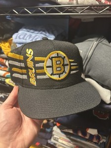 Casquette Snapback Boston Bruins NHL – Noire, Brodée, Vintage – Taille Unique