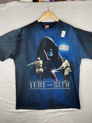 Vintage Star Wars Shirt Mens Extra Large XL Jedi vs Sith Tie Dye Episode 1 Tee