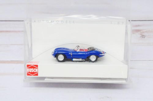 Busch 9838323, Jaguar XKSS Cabrio Convertible, Azul, Escala 1/87 HO | Zustand: New