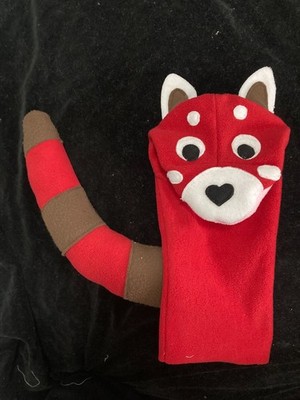 Maßgefertigte rote Panda Puppe inspiriert von Baby Einstein