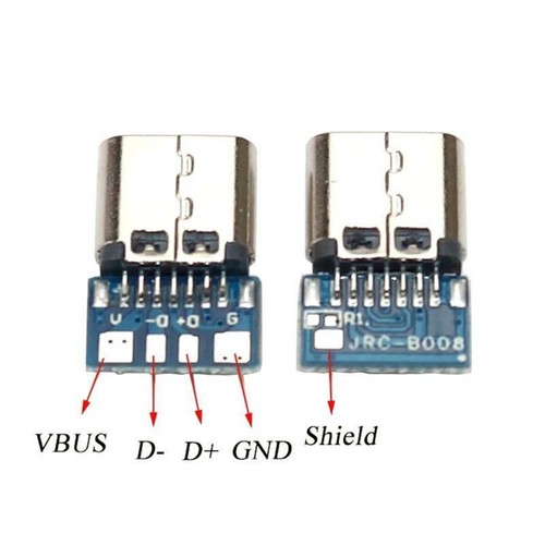 10Pcs USB Type-C 14 pin Connector Breakout P-CB Board Female Socket Type-C 2.0 - Photo 10 sur 11