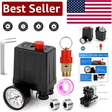 Automatic Air Compressor Pressure Switch Control Valve with Power Saver Feature