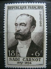 FRANCE  n° 991  SADI CARNOT (1954)  cote 25 euros