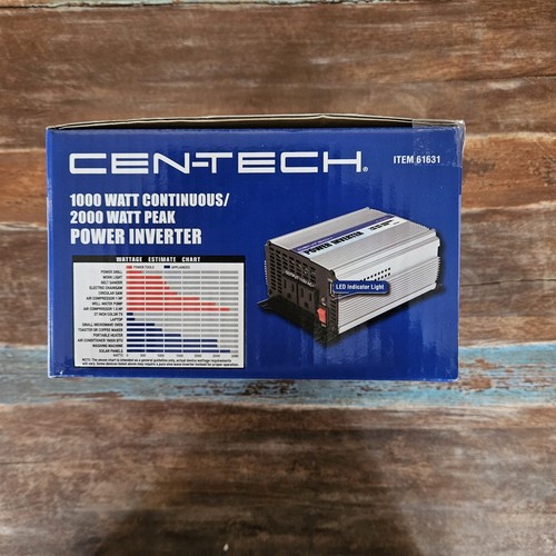 CEN-TECH Power Inverter 1000 Watt Continuous/2000 Watt Peak 115 VAC 11-15 VDC - Picture 7 of 24