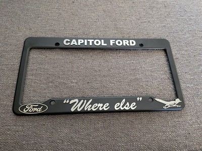 RARE NEW Capitol Ford Santa Fe New Mexico Where Else Plastic License Plate Frame