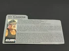 gi joe lot File Card 1986 Sgt Slaughter Great Condition