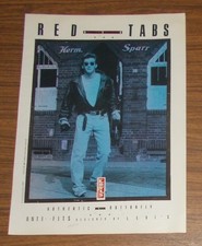 Seltene Werbung vintage LEVI'S RED TABS Jeans - Authentic Buttonfly 1989