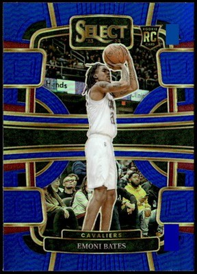2023-24 Panini Select #67 Emoni Bates Blue Prizms Rookie E1
