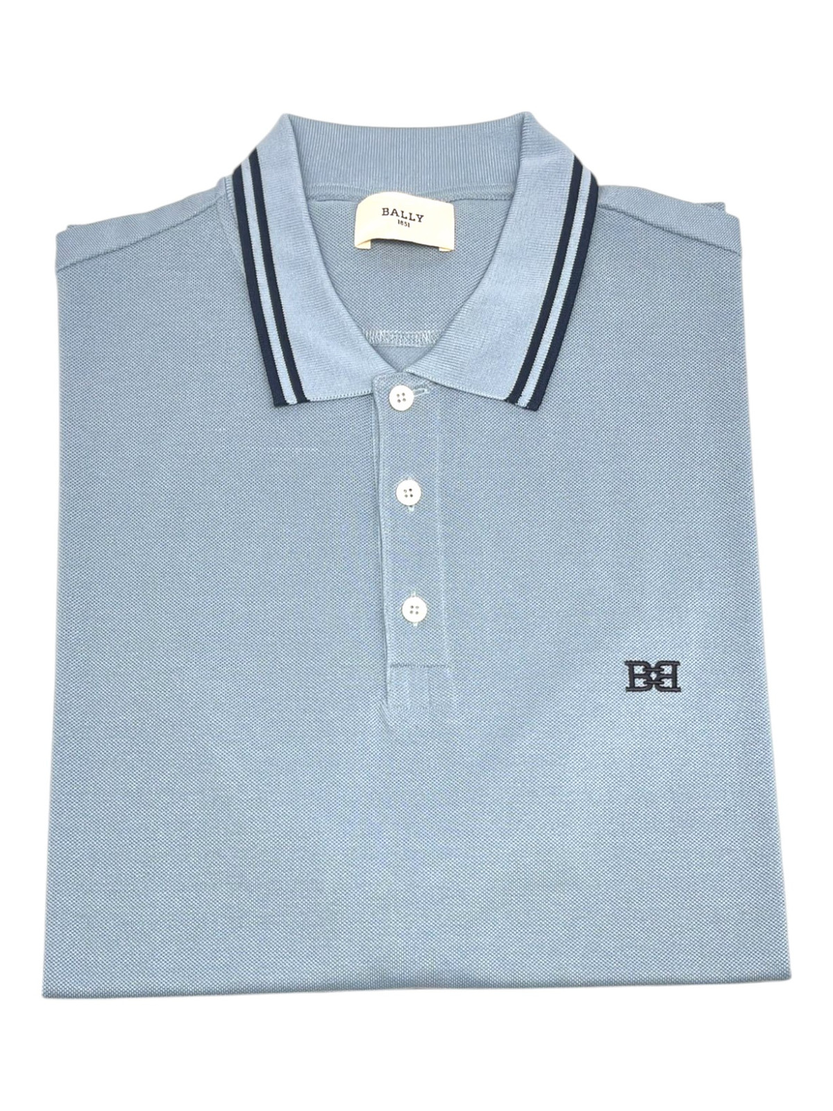 Bally 6303043 Мужская хлопковая рубашка-поло обычного покроя с воротником у бассейна 3XL MSRP 320 25990₽