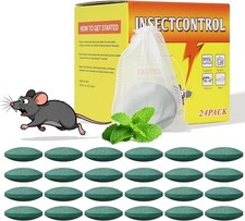Natural Rodent Repellent Peppermint Sachets 24 Pack Mouse Mice Pest - US