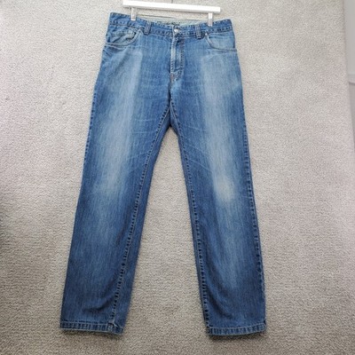 Emidio Tucci Jeans Mens Size 34/32 Blue Straight Leg 100% Cotton Denim