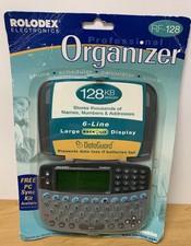 Franklin Rolodex RF-128 Professional Organizer 128KB PDA DataGuard Gray New