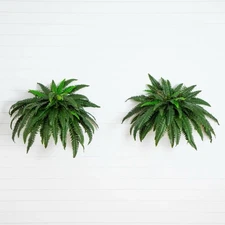48" Boston Fern Artificial Bush Plant Pack 2. Retail $103