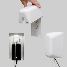 Qdos Safety Large Outlet Cover Box for Baby Proofing Outlets Secure Hidden Loc