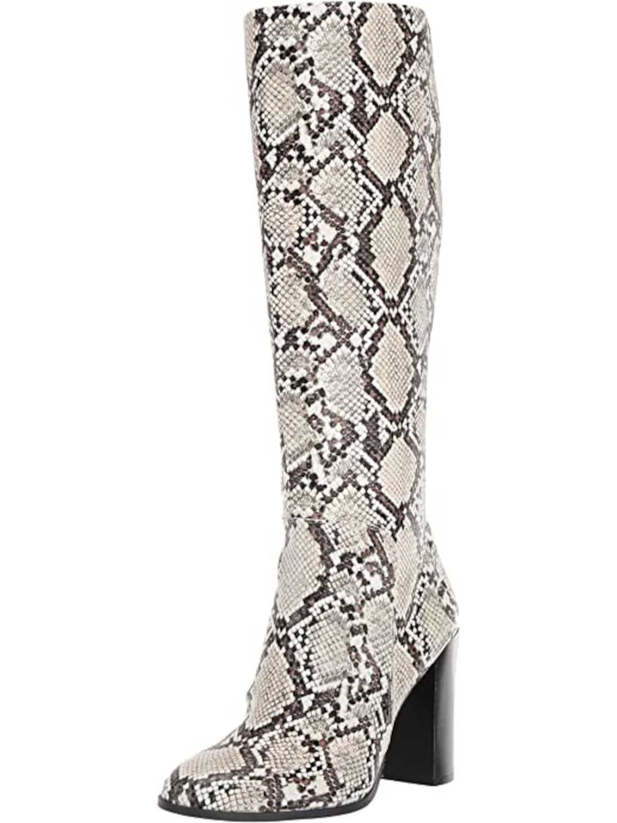 KENNETH COLE NEW YORK Womens Beige Snake Skin Print Justin Boots 95 M 16390₽