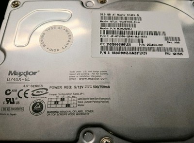 Maxtor D740X-6L 40GB UDMA/133 7200RPM 2MB IDE Hard Drive