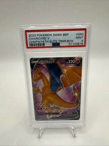 2020 Pokemon SWSH BSP Charizard V Champions Path Elite Trainer Box #050 PSA 9