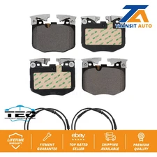 Front Ceramic Disc Brake Pads And Wear Sensors Kit For BMW X5 X7 KTW-100913