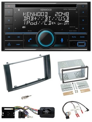 Kenwood CD 2DIN DAB USB Steering Wheel Bluetooth Car Stereo for VW Touareg T5 Caravelle