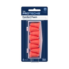 Soft Foam Ear Plugs, 4 Pair with Convenient Travel Case, Comfortable Hearing ...