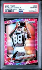 2025 Panini Prizm Super Bowl /60 Rookies Harold Fannin Jr. #399 (RC) GEM MINT 10