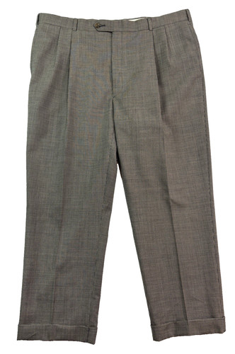 Tommy Hilfiger, vtg 90s Tommy Hilfiger 42x28 micro black houndstooth wool dress pants trousers